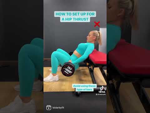 How to set up for hip thrust￼