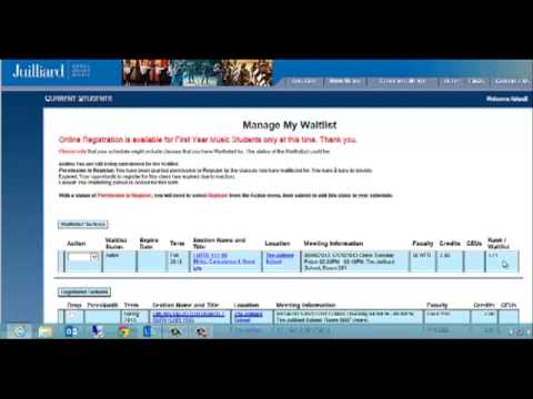 Webadvisor Registration Manage My Waitlist