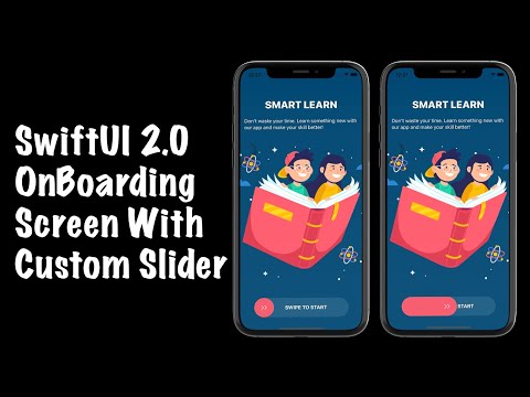 SwiftUI OnBoarding Screen With Custom Slider - SwiftUI 2.0 Tutorials