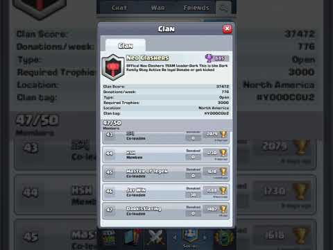Join Clash Royale Clan!! To meet pro Dasher/Dark Black Hole
