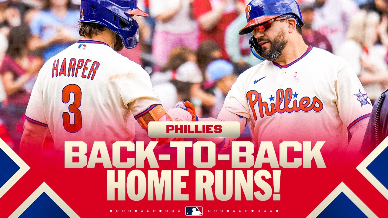 BACK-TO-BACK HOMERS: Kyle Schwarber hits 15th HR (tied for MLB lead) & Bryce Harper 💥 MLB Highlights