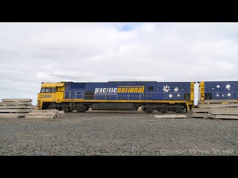5PM5 Pacific National Container Train (16/7/2023) - PoathTV Australian Railways