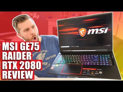 Most Powerful Gaming Laptop Under 6 lb! Full RTX 2080! MSI GE75 Raider Review!
