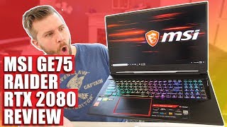 MostPowerfulGamingLaptopUnder6lb!FullRTX2080!MSIGE75RaiderReview!