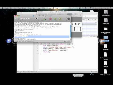 C Programming on the Mac L22 - More on fgets