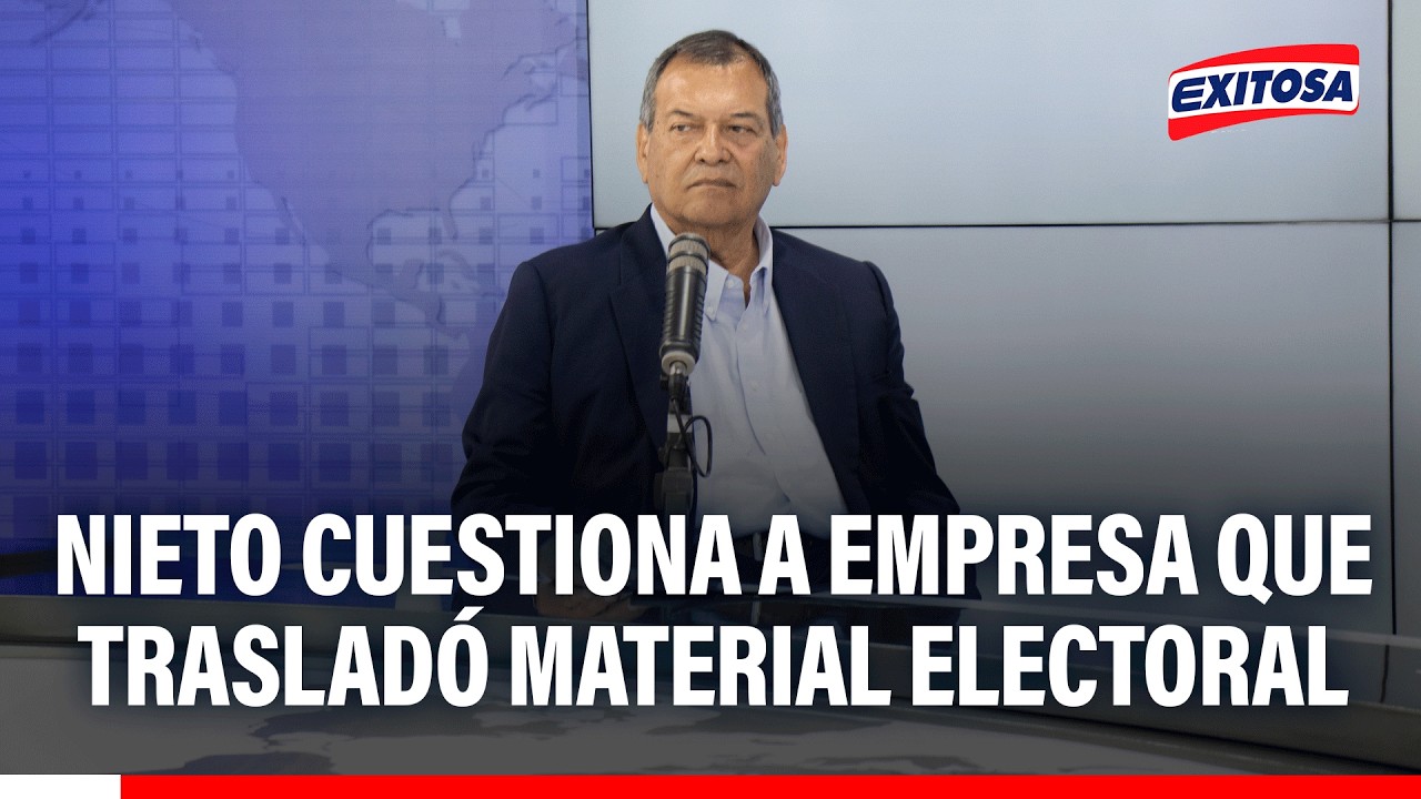🔴🔵 Nieto señala que empresa a cargo de trasladar el material electoral trabajó con la MML