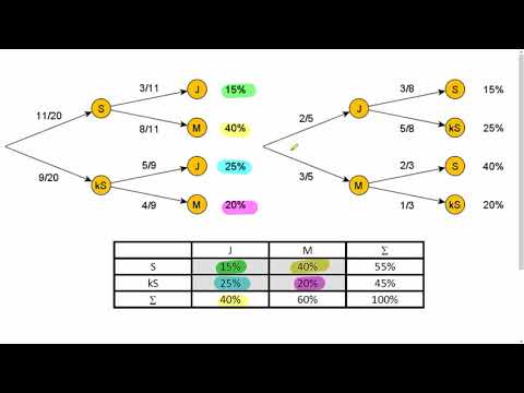 B10 Ich führe Vierfeldertafeln und Baumdiagramme ineinander über
