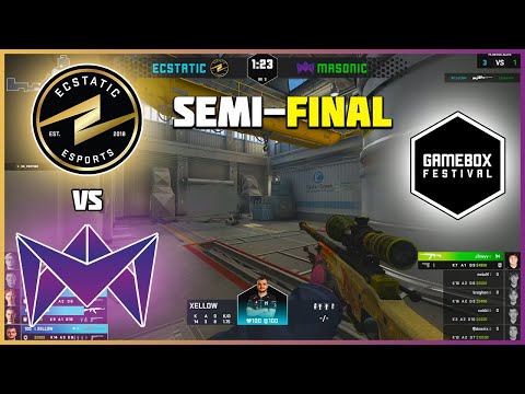 SEMI-FINAL | xellow + ECSTATIC vs MASONIC | Gamebox Festival 2022 (LAN) - HiGHLiGHTS | CSGO