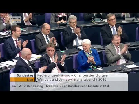 Jahreswirtschaftsbericht 2016: Sigmar Gabriel gibt Regierungserklärung am 28.01.2016