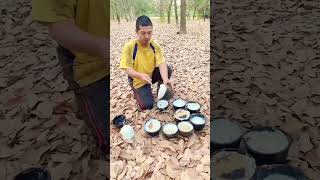 Download lagu Harvest rubber sap every day #rubber #rubber garden mp3