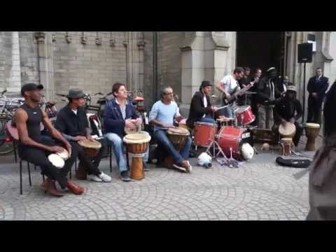 Playing Reggae on Dam Square, Amsterdam