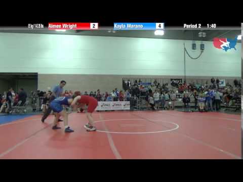 FILA Cadet 65 kg / 143.25 lbs. - Aimee Wright vs. Kayla Marano