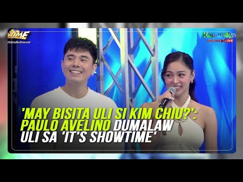 'May bisita uli si Kim Chiu?': Paulo Avelino dumalaw uli sa 'It's Showtime'