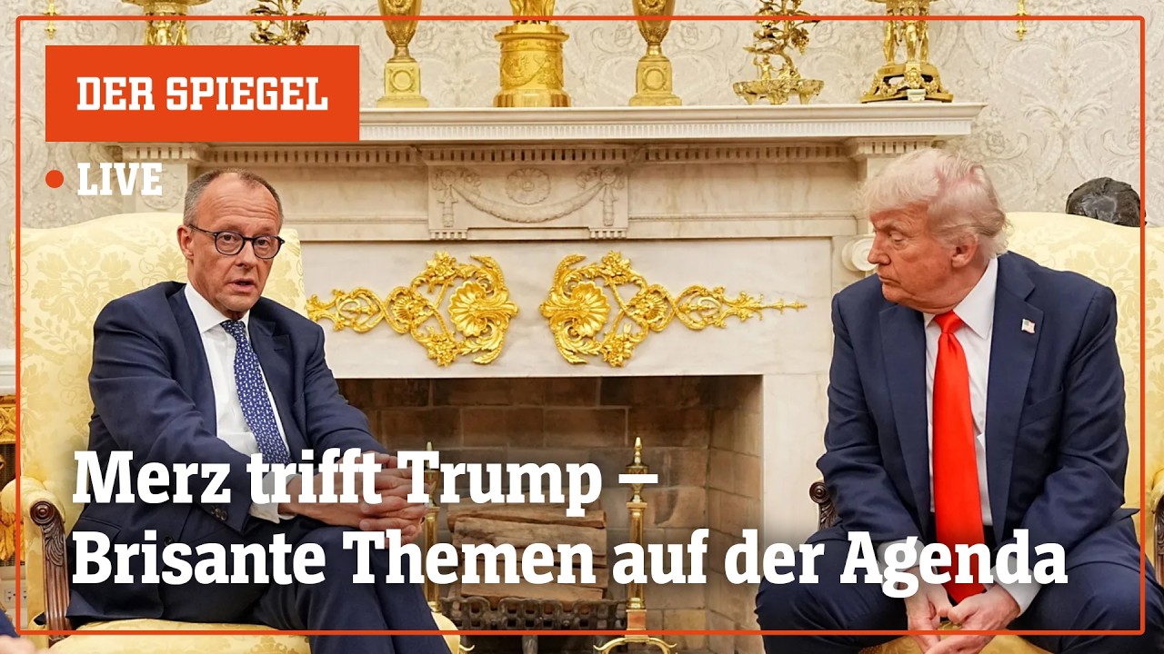 Livestream: Kanzler Merz trifft Donald Trump – Pressekonferenz | DER SPIEGEL