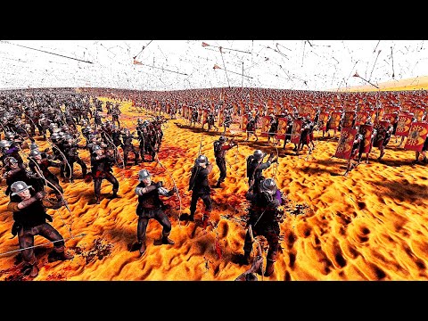 Can 250.000 Medieval Archers Stop 100K Romans March? - Ultimate Epic Battle Simulator 2 UEBS 2