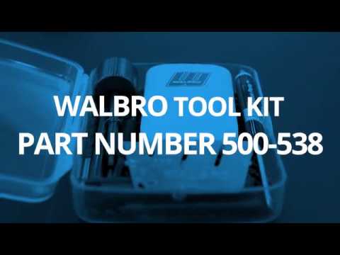 Walbro Introduces Upgraded Carburetor Repair Tool Kit Part # 500-538 at GIE Expo 2019