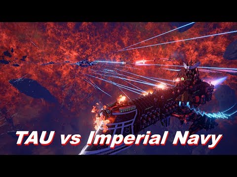 TAU vs Imperial Navy! Rank 41, Heroic Difficulty, 1500 Points - Battlefleet Gothic Armada