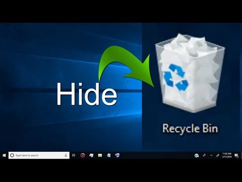 how to hide recycle bin on windows Laptop - PC Video