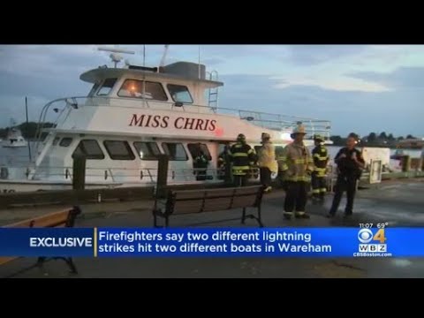 Two boats struck by lightning in Wareham