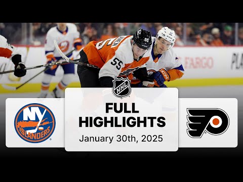 NHL Highlights | Islanders vs. Flyers | January 30, 2025