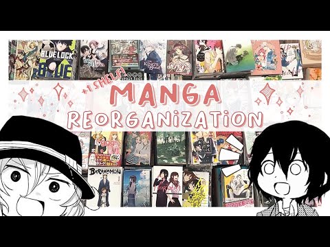 reorganize my manga shelves with me! | 800+ MANGA COLLECTION...new year, same collecting habits
