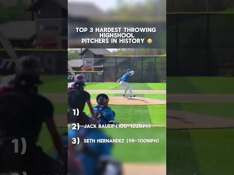 Hardest throwing and best highschool pitchers (my opinion) #mlb #baseball #pitcher l