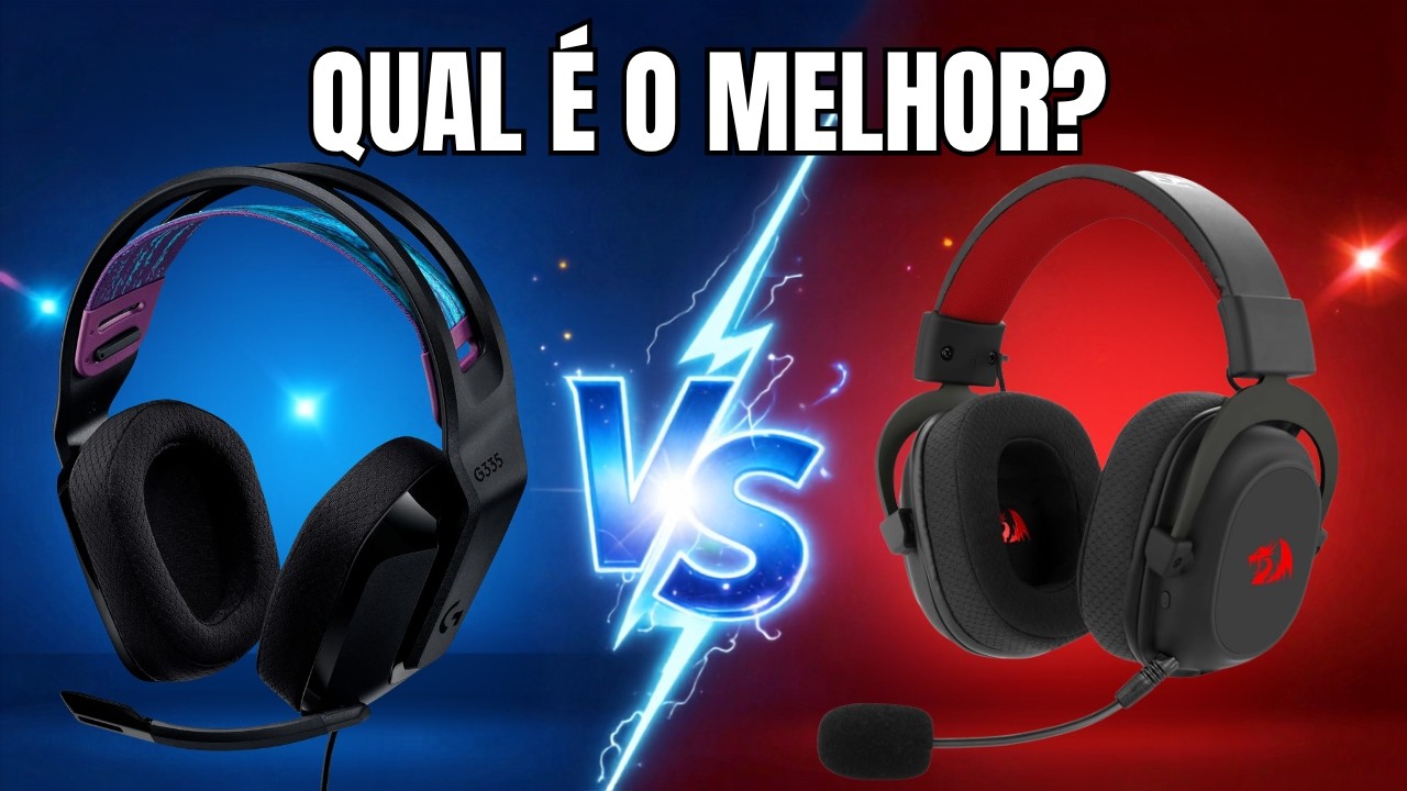 Logitech G335 vs Redragon Zeus Pro: Qual é o MELHOR HEADSET Em 2026?