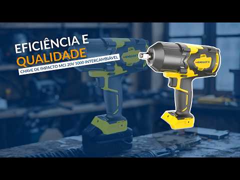 Chave de Impacto Intercambiável MCI 20V 1/2 Pol. sem Bateria e Carregador MENEGOTTI-40790124 - Vídeo