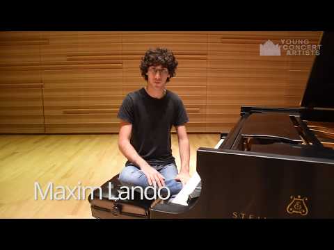 Maxim Lando talks Kapustin and Billy Joel