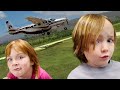 Adley & Niko ride 3 AiRPLANES!! surprise Family Trip with my Dad! Navey stays home to play with Alli