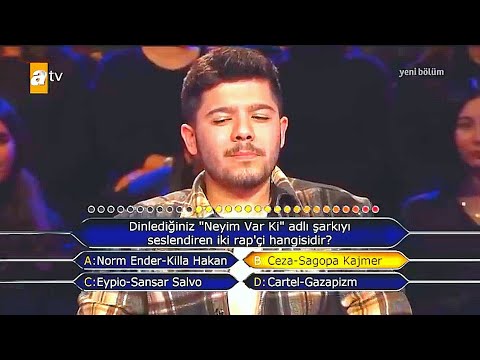 Kim Milyoner Olmak İster Ceza Sagopa Sorusu (Neyim Var Ki)