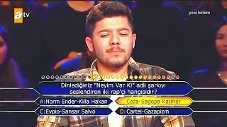 Kim Milyoner Olmak İster Ceza Sagopa Sorusu (Neyim Var Ki)