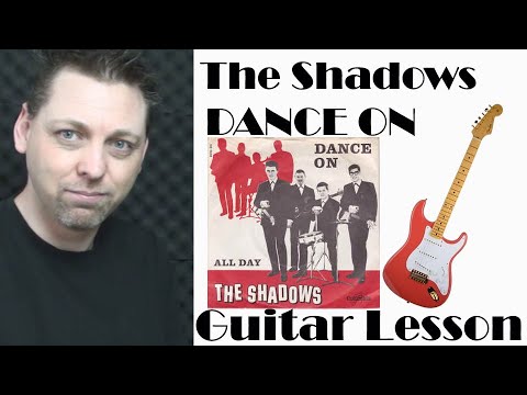Hank Marvin & The Shadows - Dance On - Tutorial - Guitar Lesson