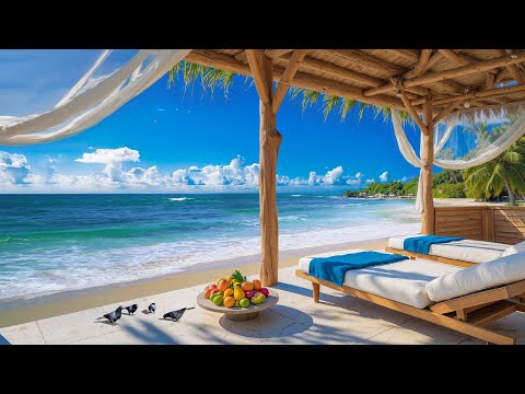 Jazz Instrumental to Wake Up with Positive Energy – Morning Jazz in a Luxury Sea View Balcony Space