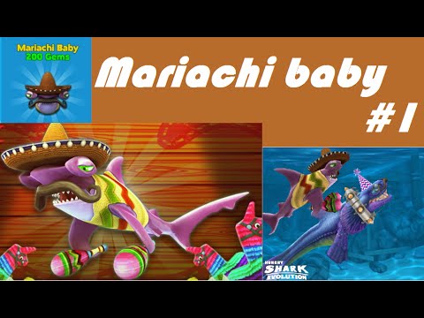 Mariachi Baby Gamplay part # 1 - Hungry Shark Evolution