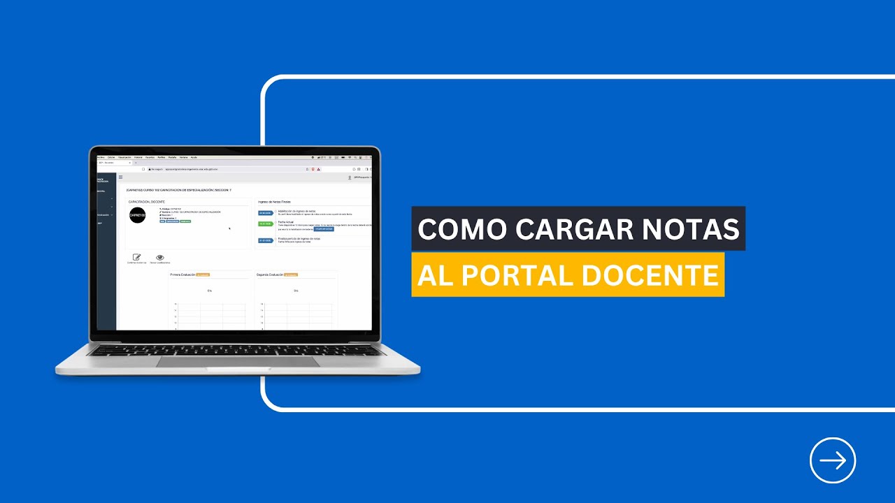 Ingreso de notas al Portal Docente - método de hoja de cálculo