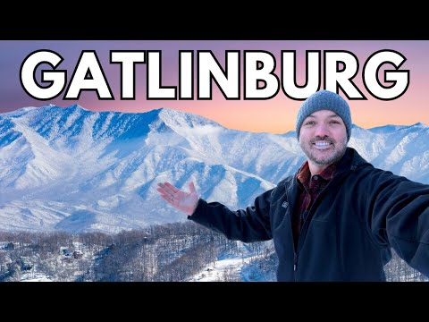 SNOW Storm Brings Winter Beauty to Gatlinburg Tennessee! | Downtown Walking Tour