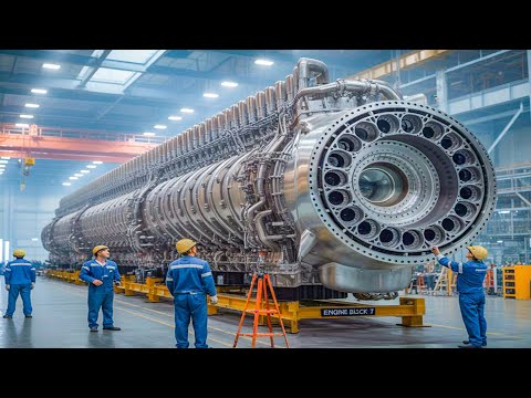 Inside Extreme Biggest Diesel Engines Manufacturing Factory - Mega Heavy Duty Workpieces Machining