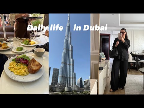 Daily life in Dubai🇦🇪Jumeirah beach&girls breakfast💗first time at La Maison de Joelle💅Global Village