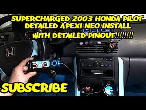 Apexi Neo Install 2003 Honda Pilot Supercharged   (J35 PIN OUT IN DESCRIPTION!)