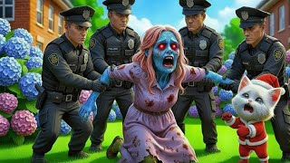 Download lagu 😱 OMG 🐾 How the Kitten Faced the Zombie Granny Breaking In | Cat Story 🧟🔥 mp3