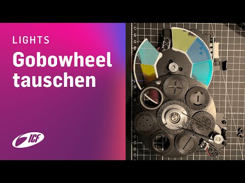 Gobowheel beim Movinghead tauschen | Cameo Auro Spot Z300 | ICF Hamburg Production