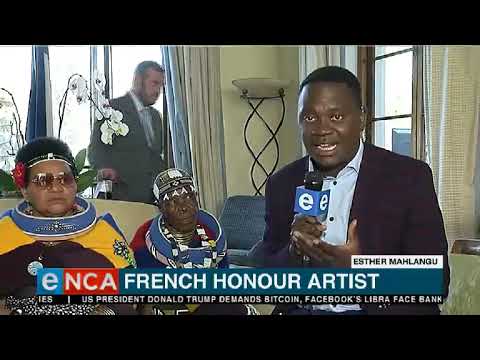 France honours South African Ndebele artist Esther Mahlangu
