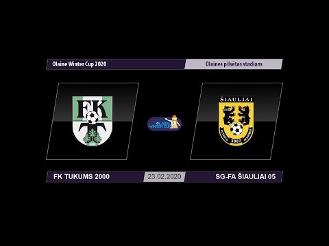 U-16 FK Tukums 2000 - SG-FA Šiauliai 05  (Olaine Winter Cup 2020)