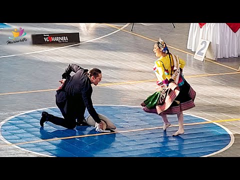 Exhibición de SM Claudia Lucía con el Campeón Mundial Alex Donet. 36 Marinera Todas Las Sangres 2023