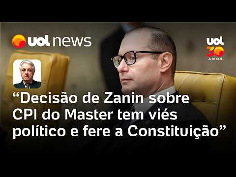 Decisão de Zanin sobre CPI do Master tem viés político e fere a Constituição, diz Maierovitch