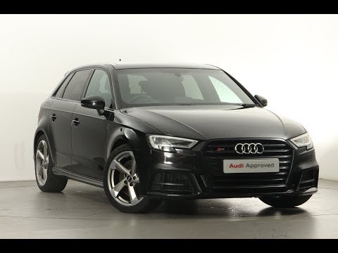 KW18FAK AUDI A3 S3 SPORTBACK TFSI QUATTRO BLACK EDITION BLACK 2018, Derby Audi