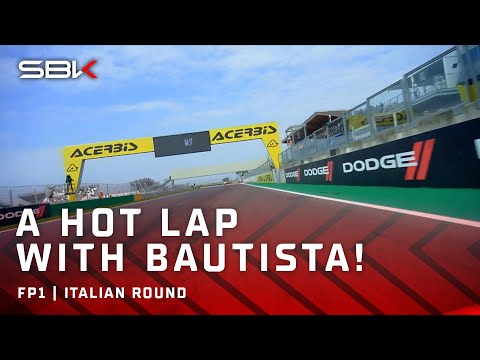 HOT LAP: ride with Bautista as he sets a fast lap at Cremona! 💥 | 2024 #ItalianWorldSBK 🇮🇹