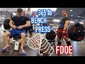 BULKING Full Day of Eating / Intra-Workout Nutrition / 365 lb Bench