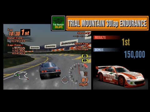 PSX 1 - Gran Turismo 2 (1999) - Simulation Mode - Day 13 to 14 - Endurance Trial Mountain 30 LAPS